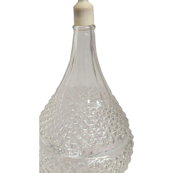 Vintage Austrian Wine Aerator Dispenser Clear Cut Glass Decantur 13-inch - Picture 4 of 6